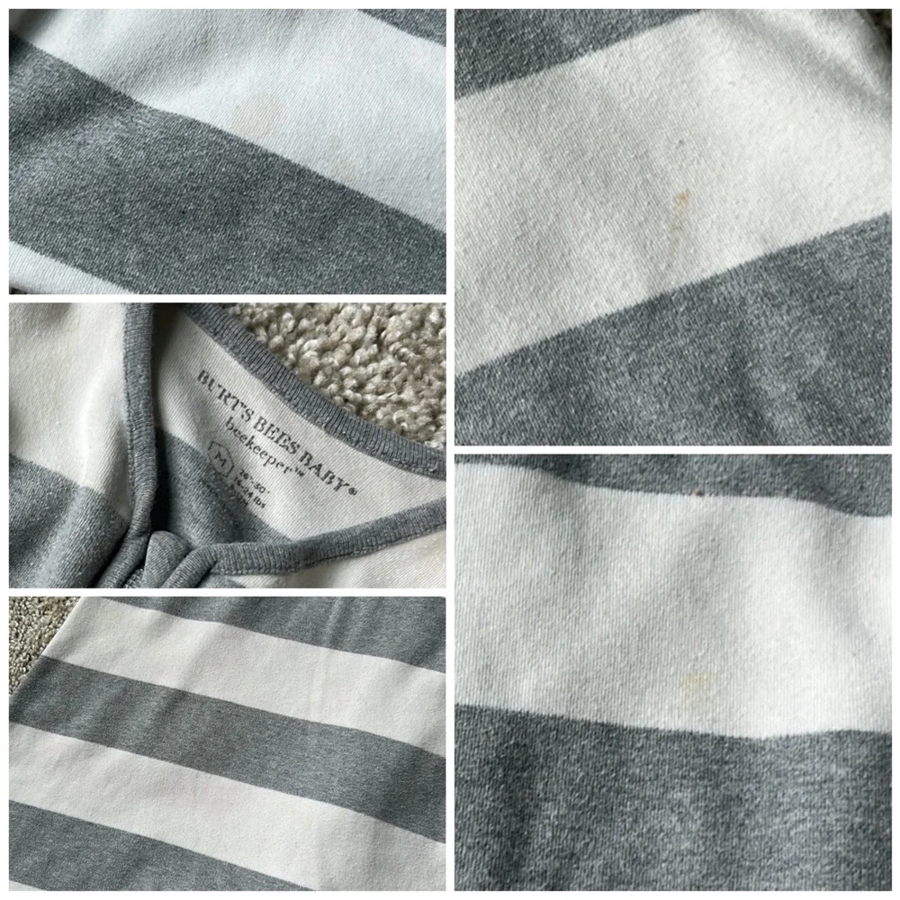 Burts Bees Bundle Bee Keeper Sleep Sack, Organic Crib Sheet & Onsie 6-12 Months - Picture 5 of 16